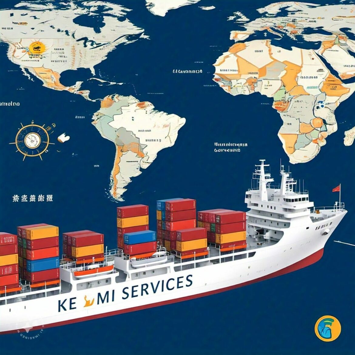 Service de fret maritime Chine-Cameroun